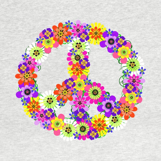 Peace Sign Floral by mistflower